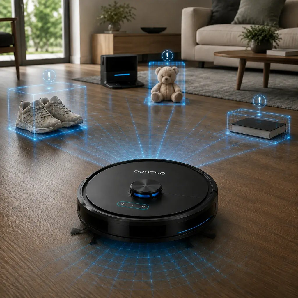 Dustro™ LiDAR-360°-Lasernavigation kartiert das Zuhause